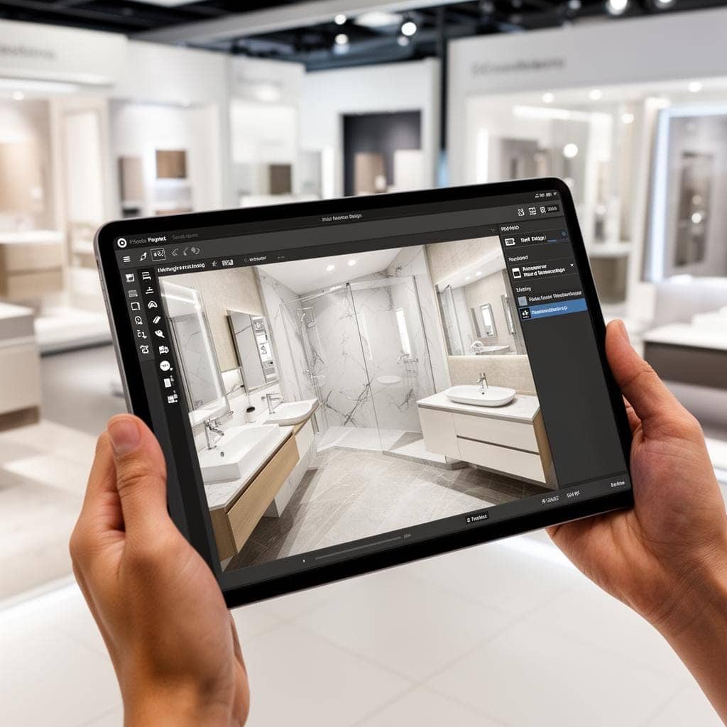 3D-Badplanung auf dem Tablet